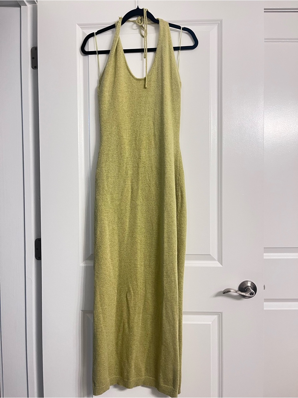 Anthropologie Halter Knit Maxi Dress